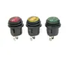 Interruptor Basculante Redondo à Prova d'Água de 2 Pinos com Superfície de Aço Inoxidável, Abertura de 20mm, Cor Vermelha, Interruptor Basculante à Prova d'Água de Dois Pinos