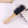 En stock Peine de Haya Peine de Aire Peine Masajeador de Cabello Peine de Madera Sin Estampado Esponjoso Portátil Cabeza Peine de Cápsula de Aire