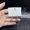 Pendientes de Serie de Diseño Original con Agujas de Plata S925, Galvanizado Ecológico, Moda Versátil de Lujo Ligero de Nicho Venta Directa