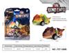 Venta caliente transfronteriza de Amazon Nuevo modelo de dinosaurio Jurásico coche de tracción hacia atrás coche de juguete de tracción hacia atrás educativo de bricolaje para niños