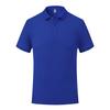 Camisa Polo de Algodão Puro com Lapela, Uniforme de Trabalho de Manga Curta, Camiseta Publicitária com Estampa de Logotipo, Camiseta de Evento de Cor Sólida, Personalização com Bordado