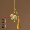 Adorno Año del Caballo Lingyin, Colgante de Coche Pequeño de Seda Song, Caballo de la Fortuna, Colgante de Coche Auspicioso, Regalos Culturales y Creativos Navideños al por Mayor