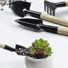Mini Herramientas de Jardinería Plantas Suculentas Jardinería Juego de Tres Piezas Plantación Familiar de Hortalizas Herramientas para Flores Pala Pala Rastrillo Pequeño