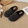 Pantuflas de lunares suaves estilo ins para ir al trabajo, nuevas 2026, versátiles, de punta redonda, antideslizantes, estilo Birkenstock, para mujer