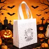 Sacolas de Presente de Halloween Transfronteiriças, Sacolas de Doces, Sacolas de Lanche e Biscoito de Halloween com Desenhos Mágicos de Fantasma, Abóbora e Morcego