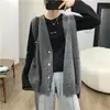 Chaleco versátil de otoño de longitud media para mujer, de Dongdaemun, Corea, prenda exterior, estilo casual, chaleco de punto, nuevo estilo