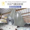 Película isolante de calor com bolhas de folha de alumínio dupla face nano-airbag camada refletora sala de estanho telhado material de isolamento térmico proteção solar