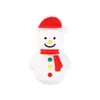Contas de Silicone 3D de Natal Acessórios para Joias DIY Árvore de Natal Desenho Animado Boneco de Neve Boneco de Gengibre Contas Soltas para Montagem Atacado