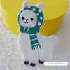 Tecido com Bordado Adesivo de Pano Desenho Animado Alpaca Adesivo Bordado Bolsa Roupas Decoração Acessórios Computador Bordado Jaqueta de Penas Adesivo