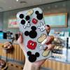 Marca de Moda Europea y Americana 14 Carcasa de Teléfono Móvil de Mickey de Dibujos Animados para iPhone13promax Transparente Apple 12 Todo Incluido Resistente a Caídas