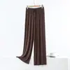 Pantalones de algodón de pierna ancha estilo coreano, temporada de primavera, talla grande, holgados, casuales, falda-pantalón para el hogar para mujer