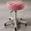 Silla de Peluquería Barbería Hogar Manicura Taburete Redondo Taburete de Belleza Salón de Belleza Giratorio Elevador Polea