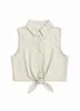 Camisa Casual sin Mangas de Estilo Americano de Moda para Mujer, Comercio Exterior Transfronterizo, Nueva Camisa Chaqueta Top Dulce y Picante Verano 2026