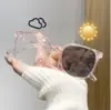 Gafas de color té frío verde oliva para mujeres miopes se pueden equiparar con prescripción de astigmatismo ultraligeras montura simple de marco grande montura de gafas con bloqueo de luz azul