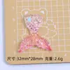 Hielo Transparente Lentejuela Cola de Pez Dibujos Animados Lindo Hecho a Mano DIY Accesorios para Joyería Pegamento de Crema Resina Accesorios Pequeños Material para Pasador de Pelo
