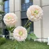 3 Cabezas de Peonías de Mil Capas de Deseo, Flores Artificiales, Decoración para Bodas y Hogar Rosas Falsas, Venta al por Mayor