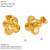Brincos Prismáticos Simétricos Exagerados de Alto Padrão em Aço Inoxidável Dourado 18K com Padrão de Martelo Côncavo e Convexo, Estilo Ins Europeu e Americano, para Mulheres
