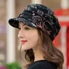 Gorro Multifuncional Quente com Forro de Lã para Outono e Inverno Feminino, Gorro Slouchy Fashion Versátil à Prova de Frio Pós-parto