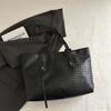 Bolso Retro Tejido de Gran Capacidad para Mujer 2025 Otoño Nuevo Bolso Tote de Moda Coreana Versátil Bolso de Axila Bolso de Hombro