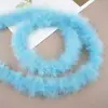 Tira de plumas planas de color directo de fábrica Tira de lana de pavo materiales de decoración manualidades regalo de Navidad DIY