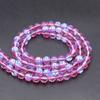 Cuentas sintéticas de piedra flash transfronterizas DIY joyería hecha a mano cuentas de cristal transparente arcoíris semiacabadas suministro directo de fábrica