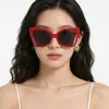 Tendência da Moda Europeia e Americana Versátil Olho de Gato Armação Grande Faz o Rosto Parecer Menor Sensação de Alto Padrão Mostra Temperamento Óculos de Sol Anti-UV