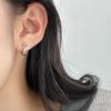 Nalan Prata de Lei S925 Requintado Simples Estilo Ins Nicho Design Sensação Torcido Diamante Argola de Orelha 8 Palavras G7180