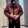 Jaqueta Masculina Nova 2024 Primavera e Outono Top Masculino Maduro e Estável com Gola Alta Moda Elegante Jaqueta Casual