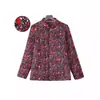 Venta Directa de Fábrica al por Mayor Chaqueta Acolchada de Algodón con Diseño de Flor de Pelo de Camello para Mujer en Otoño e Invierno para Personas de Mediana Edad y Mayores Chaqueta Acolchada de Algodón Floral Engrosada Ropa Acolchada de Algodón