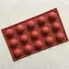 Molde para Pastel de Chocolate Pequeño Semicírculo de 15 Piezas, Molde para Cuentas de Cera, Molde de Hielo DIY