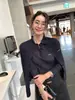 Loja Principal Shanghai Dan Nong/Coleção Outono 2026: Conjunto de Lã Roxo de Alta Qualidade com Tranças para Mulheres, incluindo um Cardigã Tricotado e uma Camisa Polo
