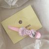 Pinza para el cabello de manzana estilo japonés Estilo Dopamina Chica Horquilla Accesorio para el cabello Gato Dulce Alto Valor Lazo Largo Clip de Pico de Pato
