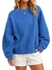 Sudadera con capucha holgada de color liso, versátil, cuello redondo, estilo nuevo para mujer, otoño e invierno, transfronteriza europea y americana, 2026