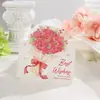 Día de San Valentín Ramo Tarjeta de Felicitación Bendiciones Serie Rosa Pintada a Mano Tarjetas Pequeñas Tarjetas de Mensaje Acción de Gracias Tarjetas Generales de Floristería Al Por Mayor