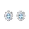 Pendientes de Plata de Ley S925 para Mujer con Cristal de Topacio Natural, Estilo Vintage de Alta Gama, Cinta Morada, Populares en Xiaohongshu