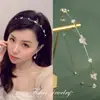 Livro Vermelho Pequeno Pedra Olho de Gato Strass Liga Estilo Coreano Pérola Fina Faixa de Cabelo Moda Faixa de Cabelo para Lavar o Rosto Presilha de Cabelo Acessórios de Cabelo Transfronteiriços