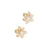 Pendientes de botón con forma de flor de perla y aguja de plata, nuevos pendientes de moda para mujer, pendientes de temperamento 2023, lujo ligero, alto sentido de calidad, nicho Mori