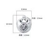 Plata S925 Carácter de Bendición Candado Gordito Colgante Accesorios Cuerda Trenzada para la Mano Pulsera Collar Exquisitos Accesorios Hechos a Mano para DIY