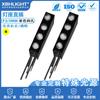 F3/3MM luz indicadora LED transparente de cuatro agujeros en línea con portalámparas LED de cuatro colores negativo izquierdo positivo derecho
