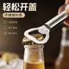Abrebotellas 3 en 1 de acero inoxidable con mango largo para botellas de cerveza, latas y botellas de líquido oral, adecuado para uso en cocina, restaurante y bar