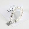 Cadena con cuentas de amor, colgante para funda de teléfono móvil, hecho a mano, con forma de corazón de melocotón, joyería decorativa