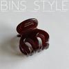 Pinza de Pelo Elegante de Moda Coreana Ins Estilo Estrella Caliente Misma Estilo Cola de Caballo Alta Anticolapso Dientes Curvos Pequeña Pinza para Medio Cabello Ácido Acético