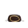 Bolso de mano redondo de caja transfronterizo europeo y americano, moderno clásico nueva moda retro asa metálica bolso de hombro cruzado