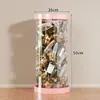 Caja de Almacenamiento para Botellas Vacías Cubo de Almacenamiento Acrílico Botella de Producto para el Cuidado de la Piel Tarro de Cosmético Cubo de Almacenamiento de Gran Capacidad Extra Grande