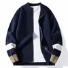Invierno 2026 Nuevo Estilo Coreano Moda Casual para Hombre Cardigan de Punto Cremallera Suéter Abrigo Talla Grande Ropa de Punto para Hombre