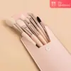 Set de regalo de 8 mini brochas de maquillaje, esponja de belleza, borla de polvo en forma de coma, diadema de mariposa, herramientas de belleza al por mayor