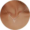 Nuevo Collar de Acero Inoxidable 2024 para Mujer con 26 Colgantes de Letras Inglesas, Joyería de Cuello Simple y Personalizada