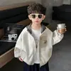 Chaqueta con Capucha de Patchwork a Cuadros de Primavera para Niños y Niñas, Cardigan Elegante de Patchwork con Bloques de Color, Ropa Versátil de Estilo Casual Deportivo