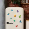 20 peças de adesivos magnéticos divertidos de desenhos animados de vida marinha originais não patenteados, ímãs macios de desenhos animados fofos para quadros brancos e geladeiras