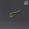 Acero de alto carbono doble contra-gancho Espina pago corriente gancho de pesca fabricantes Dorado pago corriente gancho simple curva hacia atrás Espina gancho de pesca